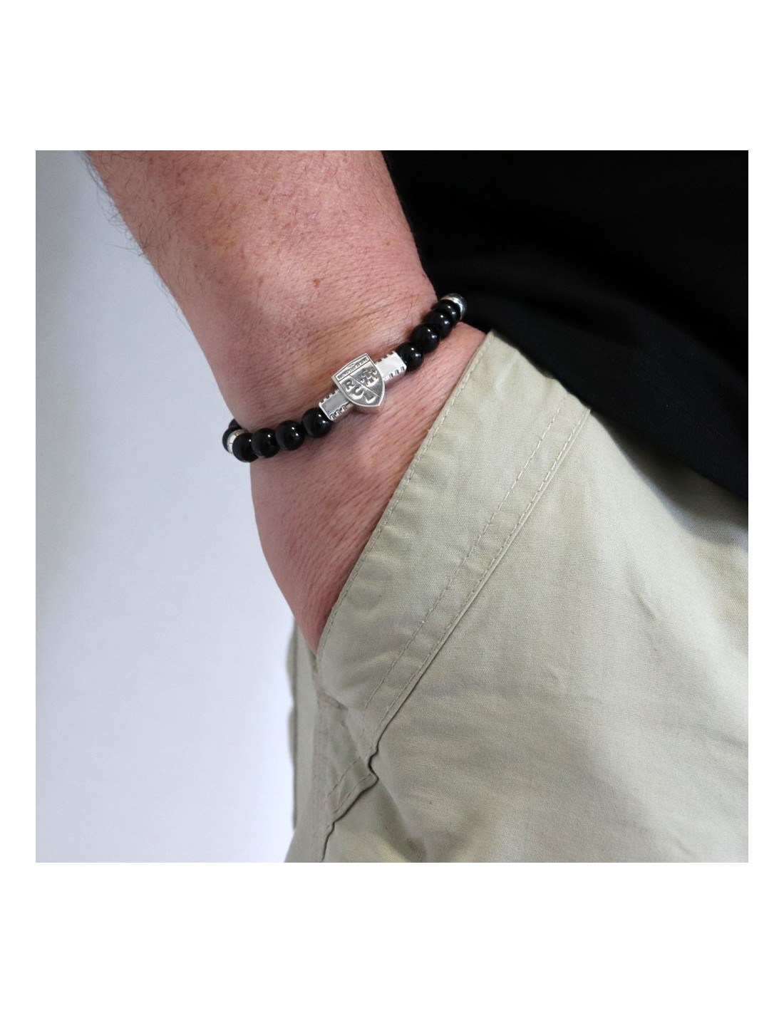 Bracelet FAN officiel du Racing club de Lens NOIR